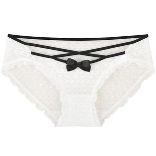 3件129|商场同款MYBODY内裤女性感网纱薄款纯棉底档无痕三角内裤