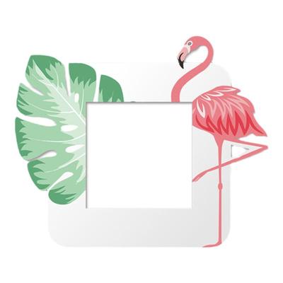 北欧火烈鸟亚克力开关边框套装饰