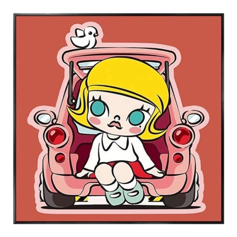 潮流Molly卡通儿童房挂画卧室
