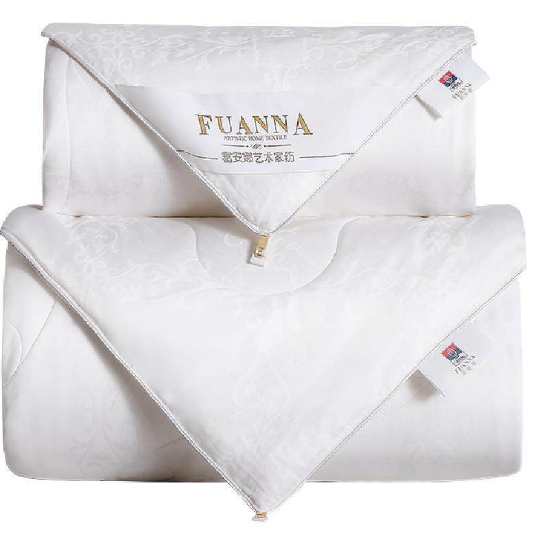 富安娜蚕丝被桑蚕丝四季通用被芯空调被二合一子母被夏凉被冬被子