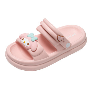 卡通玉桂狗外穿儿童凉鞋女童夏季踩屎感防滑沙滩鞋中大童亲子拖鞋