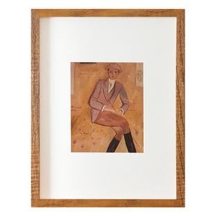 实木简约相框挂墙30寸拼图装裱画框原木色4k8开20寸24 A3海报框A4