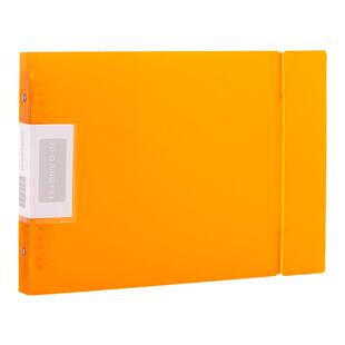文件夹透明插页A4横式活页夹20孔外壳多层资料册收纳册横向资料夹