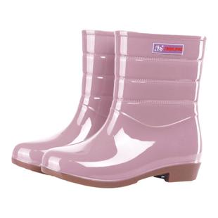 四季雨鞋女士短筒水鞋女款防滑防水时尚中筒雨靴加棉保暖胶鞋套鞋