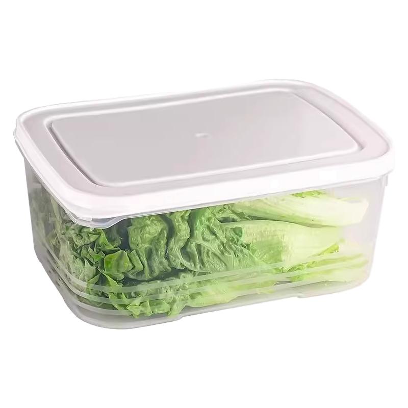 冰箱食物收纳盒长方形保鲜盒密封储存神器微波炉可用家用收纳盒