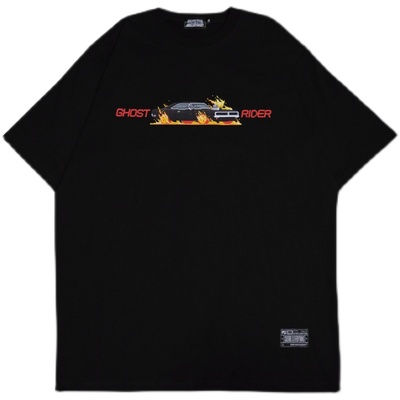 290g重磅宽松恶灵骑士改装车短袖