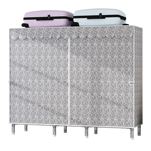 简易衣柜布套外罩单卖替换布帘防水防晒衣柜架防尘罩加厚牛津布罩