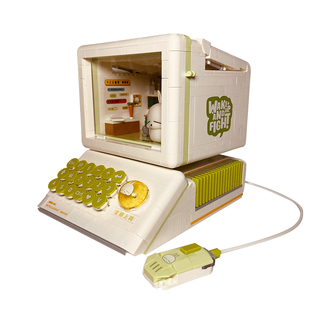 Bros Block国产积木正版流氓兔复古电脑情景创意摆件男孩女生礼物