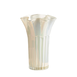 法式中古玻璃花瓶轻奢高级感水培插鲜花器简约餐桌面摆件居家装饰