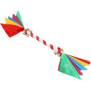 幼儿园花棍八铃铛轻器械操少儿早操舞蹈道具广场舞莲响棒钱杆花棒