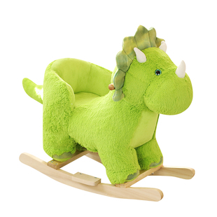 摇摇马木马儿童摇马婴儿宝宝摇摇车实木音乐恐龙摇椅周岁生日礼物
