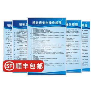 喷砂房管理规定喷砂工喷砂机喷洒作业除尘系统落砂机皮带输送机提升机筛砂机电工安全操作规程粉尘噪声告知卡
