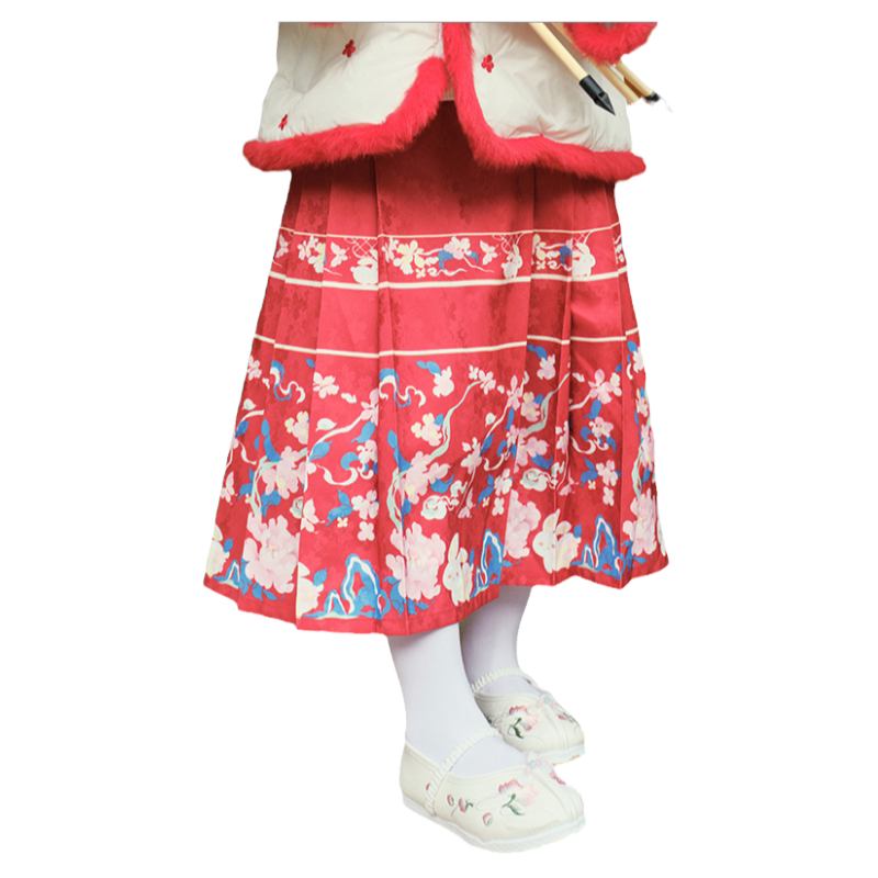 巴拉巴拉女童马面裙汉服半身裙