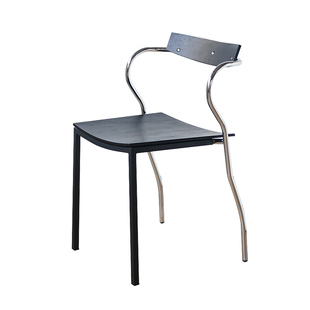 北欧中古餐椅实木靠背椅家用轻奢简约网红设计师复古休闲餐桌椅子