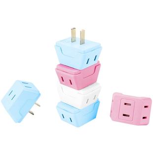 清风两脚插座转换器迷你拖线板多功能旅行插座宿舍用插排
