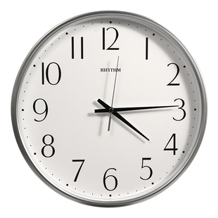 RHYTHM日本丽声静音客厅挂钟卧室创意家用2026年新款轻奢简约挂表
