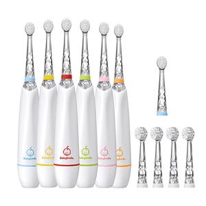 BabySmile婴幼儿童宝宝电动牙刷0岁软毛3岁硬毛含6支替换牙刷头