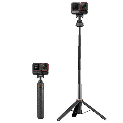 锐际适用影石Insta360 AcePro2/X5三脚架acepro运动相机手持自拍杆磁吸快拆底座延长杆三角架伸缩杆配件支架
