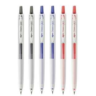 东米668经典按动笔双珠子弹头学生刷题笔浓黑速干顺滑中性笔黑笔