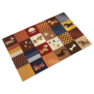 马年氛围感新年装饰地垫入户门垫2026新款进门口脚垫家用丝圈剪裁