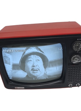 台湾中古声宝黑白电视U盘摆件