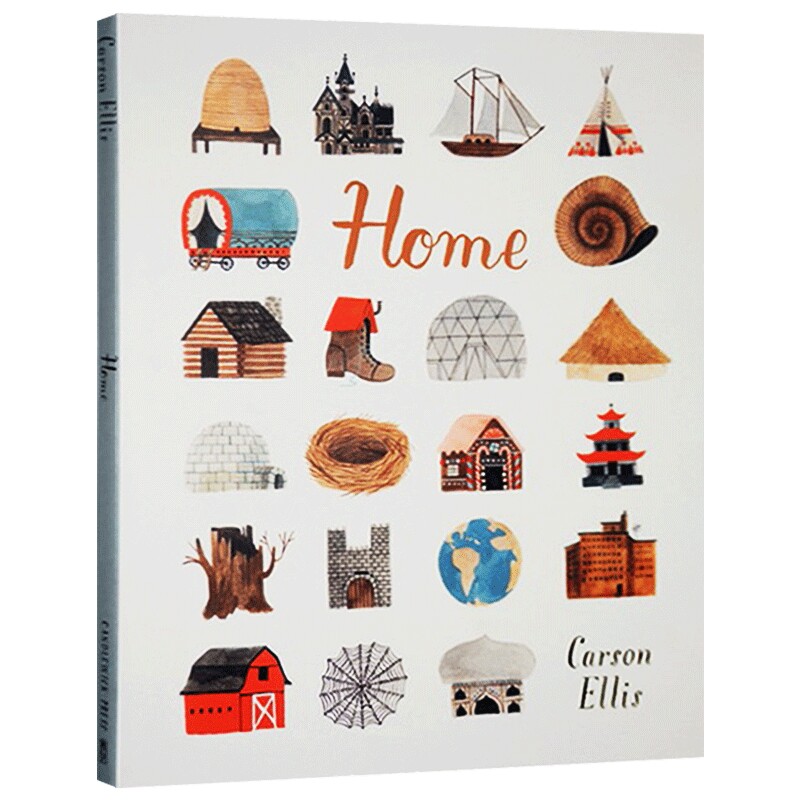 各种各样的家 英文原版 精装绘本 Home 世界各地的家 精装 Carson Ellis 卡森埃利斯 英文版进口原版英语书籍儿童外文书