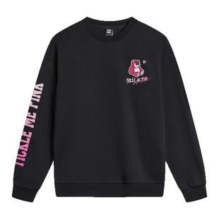 李宁卫衣男女同款秋冬加绒保暖套头长袖女款宽松运动上衣AWDTE49