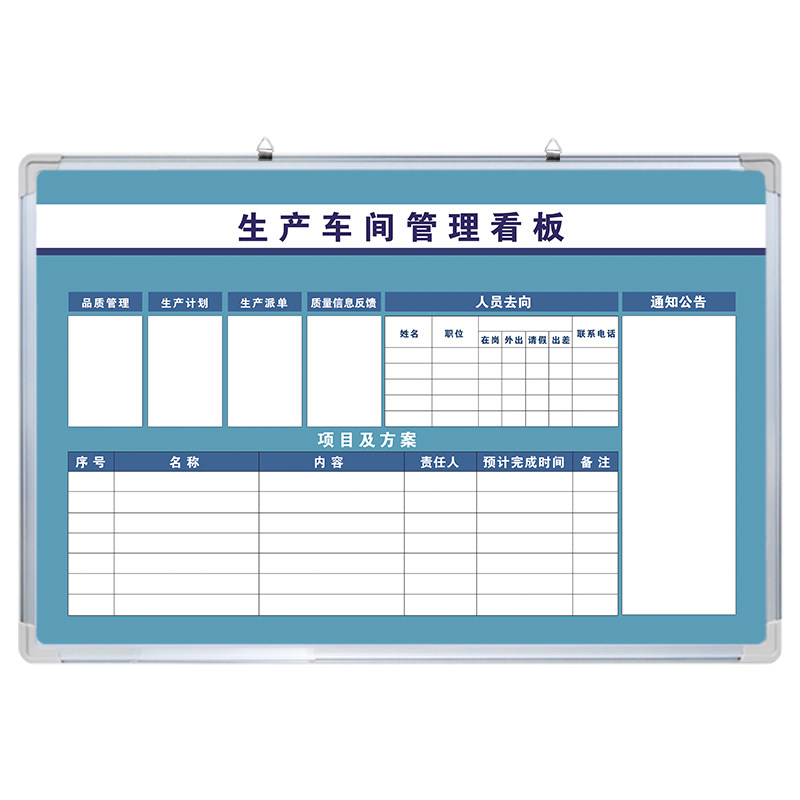 【生产车间管理看板】现货当天发