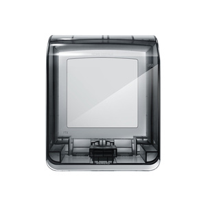 西门子通用双排两联防水盒子透明浴室卫生间IP55面板防溅盖罩86型