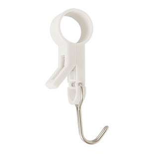 夹管挂钩双头多功能夹子可挂可夹厨房卫生间免打孔无痕S勾塑料夹