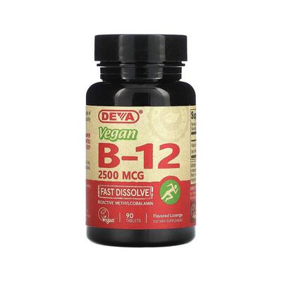 香港直发Deva蒂娃全素B12片剂速溶温和易吸收平衡矿物质营养90片