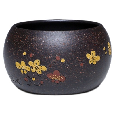 紫砂品茗纯手工梅花功夫宜兴茶杯