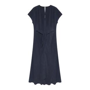 贰羊设计【思沐】高级感连衣裙女通勤长裙简约气质收腰裙修身显瘦