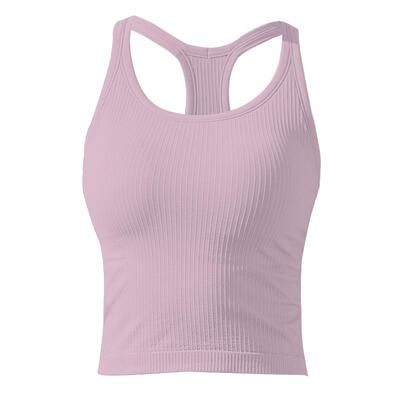 高端进口纱线专业瑜伽背心带胸垫