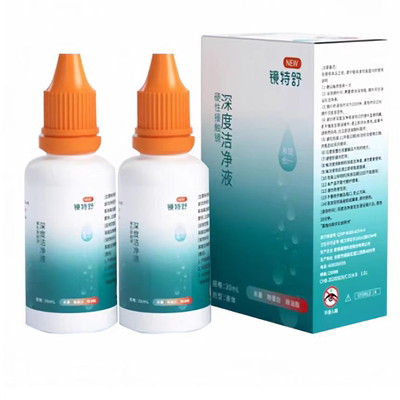欧普康视镜特舒深度洁净液30ml除蛋白RGP硬性隐形眼镜OK镜清洁 zz