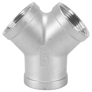 2/3/4/6分1寸304不锈钢Y型三通内外丝接头热水器进水管燃气配件厚