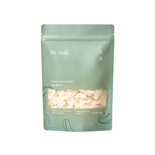 soacai椰子片官方旗舰原味不脆片烘焙专用零食燕麦片酸奶碗配料干