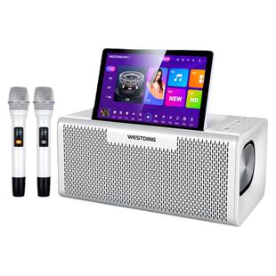 家庭K歌音箱家用蓝牙触摸屏点歌机ktv音响话筒一体双麦克风唱歌