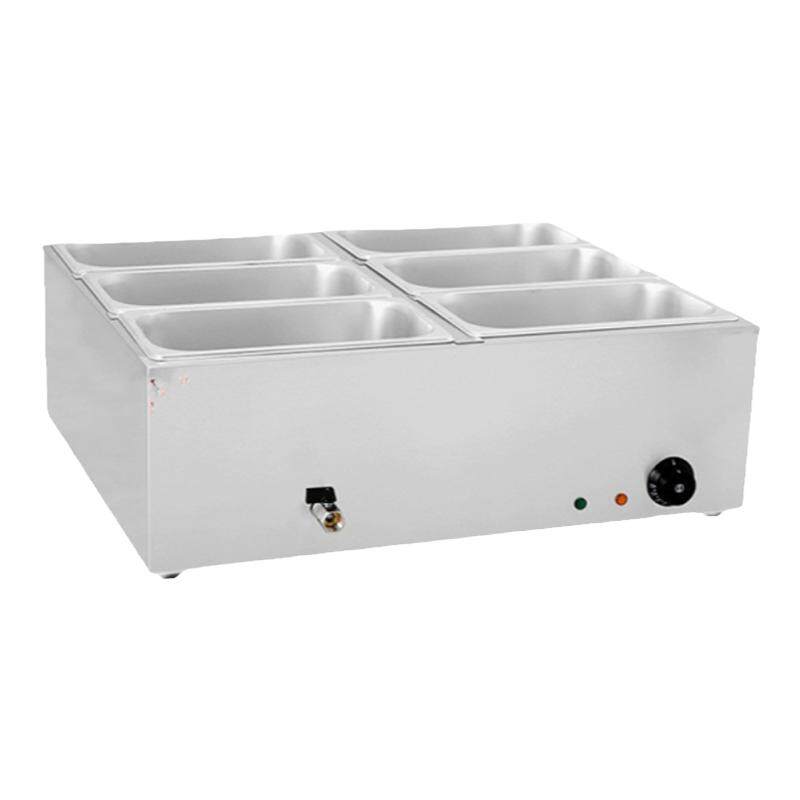 出口110V220V商用保温快餐台加热二盆三盆四盆六盆台式保温汤池