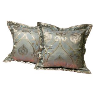 60x60床头靠垫套 全棉贡缎提花靠背垫抱枕套 沙发大靠枕套一对装