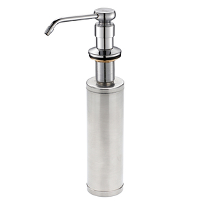 皂液器厨房水槽用洗洁精瓶子按压瓶洗菜盆洗涤剂 304不锈钢按压器
