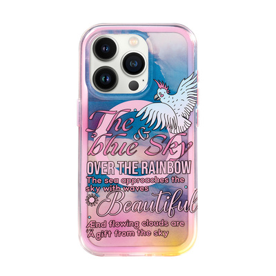 艺术彩边磁吸苹果手机壳15Promax