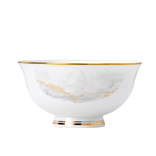 江山如画碗碟套装家用DIY轻奢餐具景德镇碗盘组合乔迁碗筷陶瓷碗