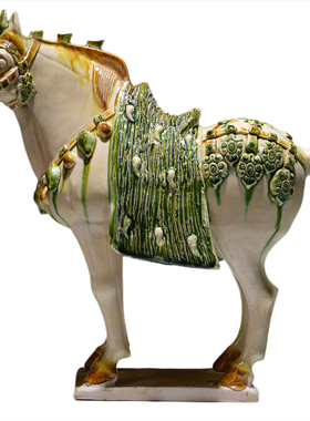 博物馆三花仿古风陶瓷收藏艺术品