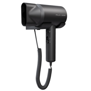 法林酒店吹风机专用壁挂式按压防盗宾馆民宿家用卫生间挂墙电风筒