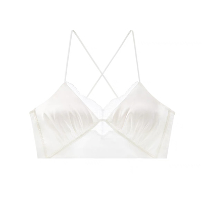 美背文胸』缎面蕾丝无钢圈可外穿