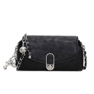 银色包包女款2026新款时尚小众超火单肩腋下包高级感链条斜挎小包
