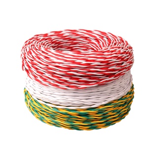 纯铜阻燃灯头线家装线ZR-RVS1.0/1.5平方花线交织线 无氧铜100米