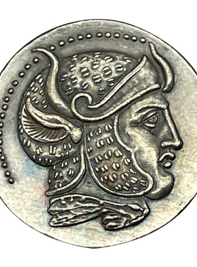 古希腊饰品国王人像吊坠硬币项链