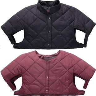 羽绒护肩男女中老年周肩炎保暖背心马甲睡觉肩部防寒加厚产妇坐月